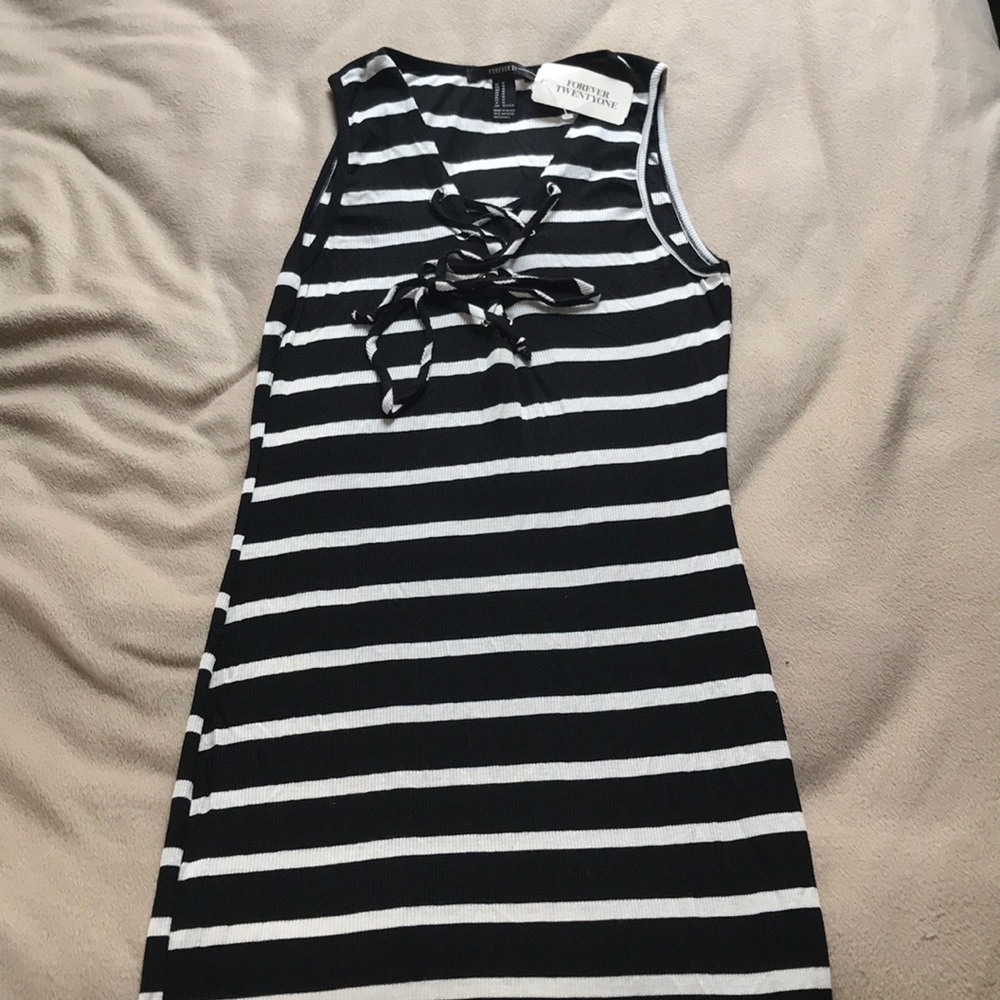 Black & White Striped Dress